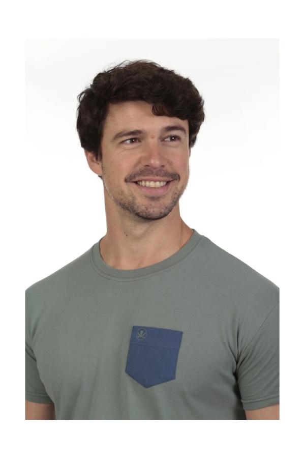 The Time Of Bocha Polo Team Camiseta Bolsillo Hombre The Time Of Bocha QV1C42 Verde