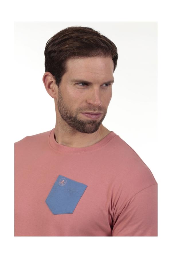 The Time Of Bocha Polo Team Camiseta Bolsillo Hombre The Time Of Bocha QV1C42 Rosa