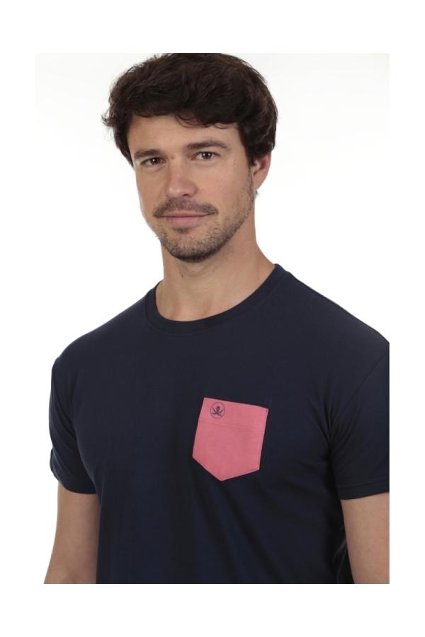 The Time Of Bocha Polo Team Camiseta Bolsillo Hombre The Time Of Bocha QV1C42 Marino