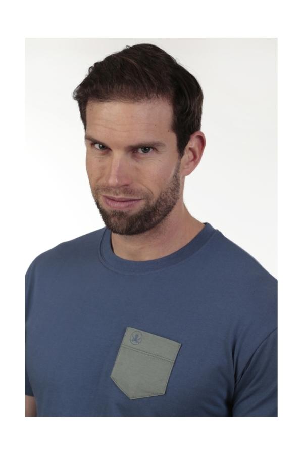 The Time Of Bocha Polo Team Camiseta Bolsillo Hombre The Time Of Bocha QV1C42 Denim