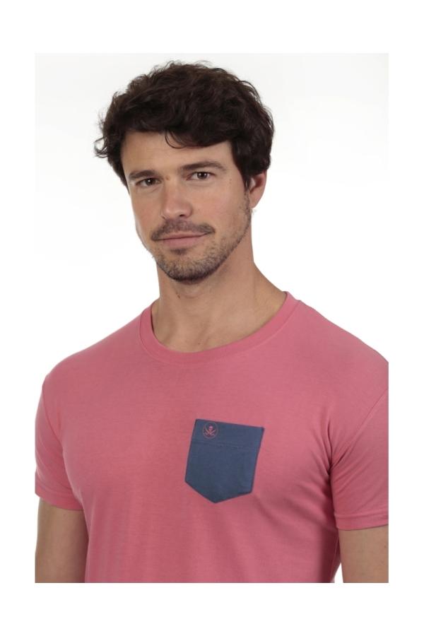 The Time Of Bocha Polo Team Camiseta Bolsillo Hombre The Time Of Bocha QV1C42 Coral