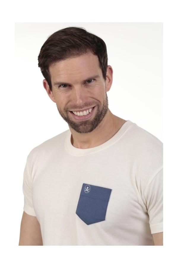 The Time Of Bocha Polo Team Camiseta Bolsillo Hombre The Time Of Bocha QV1C42 Bl.Vinta