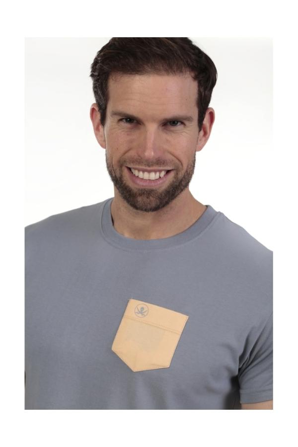 The Time Of Bocha Polo Team Camiseta Bolsillo Hombre The Time Of Bocha QV1C42 Azul.Vin