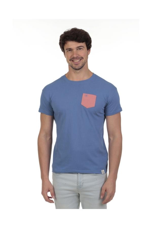 the time of bocha polo team Camiseta Bolsillo Hombre The Time Of Bocha QV1C42 Azul.Jea