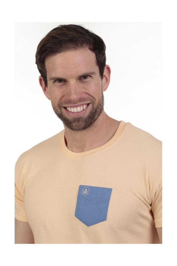 The Time Of Bocha Polo Team Camiseta Bolsillo Hombre The Time Of Bocha QV1C42 Apricot