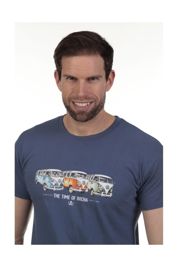 The Time Of Bocha Polo Team Camiseta Furgo Hombre The Time Of Bocha QV1C14 Denim