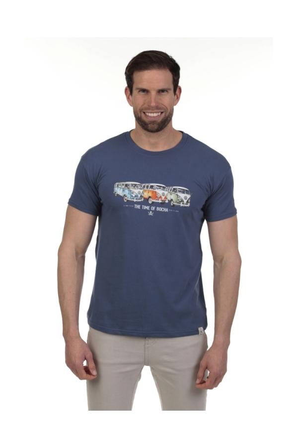 the time of bocha polo team Camiseta Furgo Hombre The Time Of Bocha QV1C14 Denim
