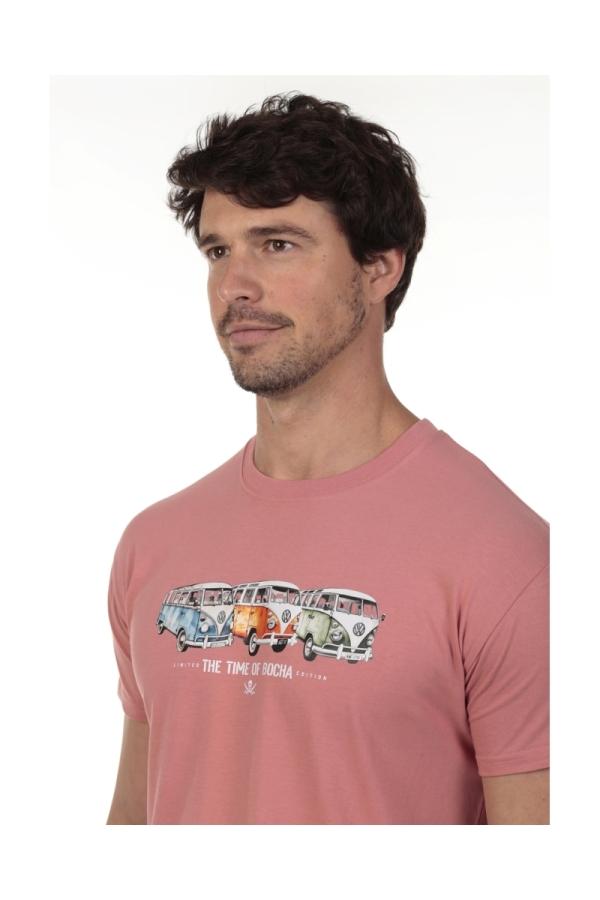 The Time Of Bocha Polo Team Camiseta Furgo Hombre The Time Of Bocha QV1C14 Rosa