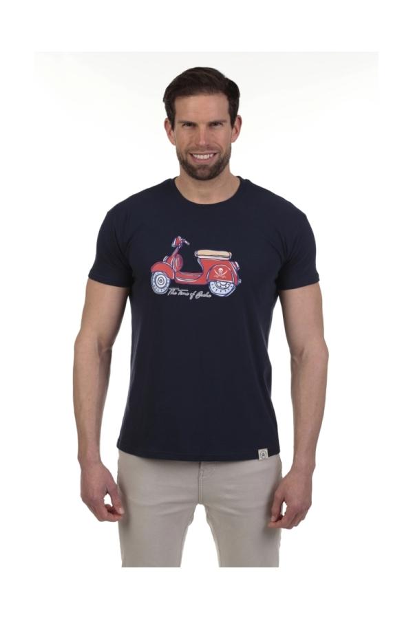 the time of bocha polo team Camiseta Little Moto Hombre The Time Of Bocha QV1C26 Marino