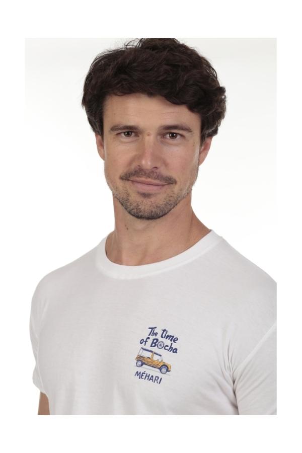 The Time Of Bocha Polo Team Camiseta Mehari Hombre The Time Of Bocha QV1C10 Blanco
