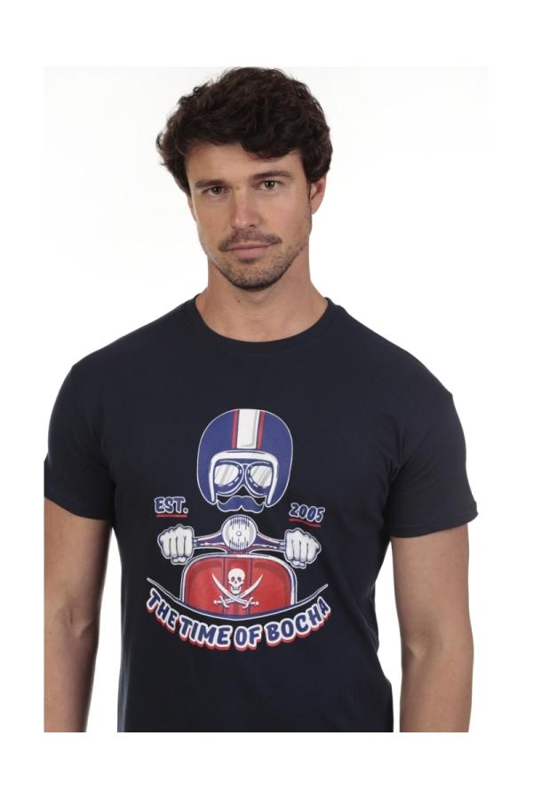 The Time Of Bocha Polo Team Camiseta Motorino 2005 Hombre The Time Of Bocha QV1C07 Marino