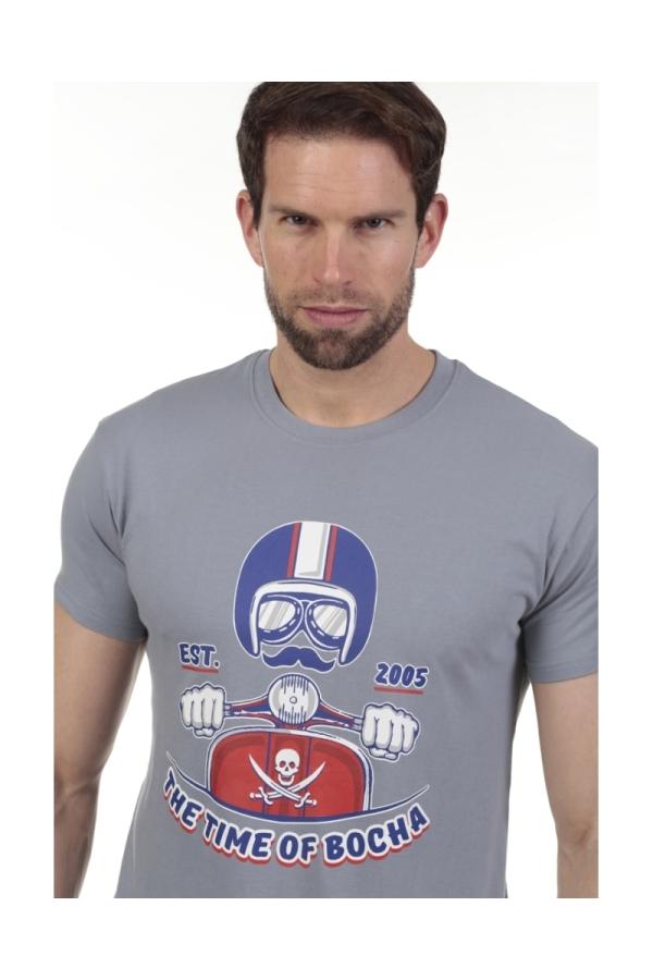The Time Of Bocha Polo Team Camiseta Motorino 2005 Hombre The Time Of Bocha QV1C07 Azul.Jea
