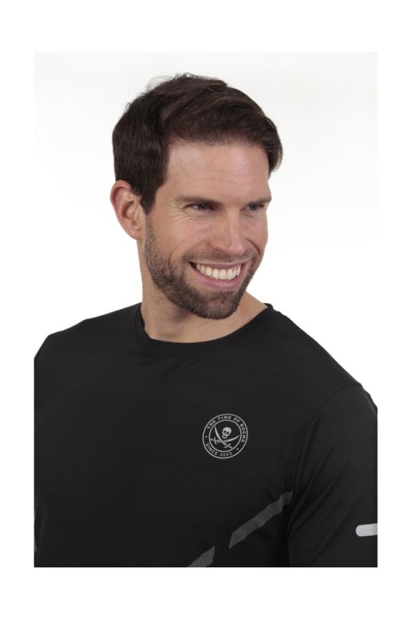 The Time Of Bocha Polo Team Camiseta Padel Hombre The Time Of Bocha QV1CPADEL Negro