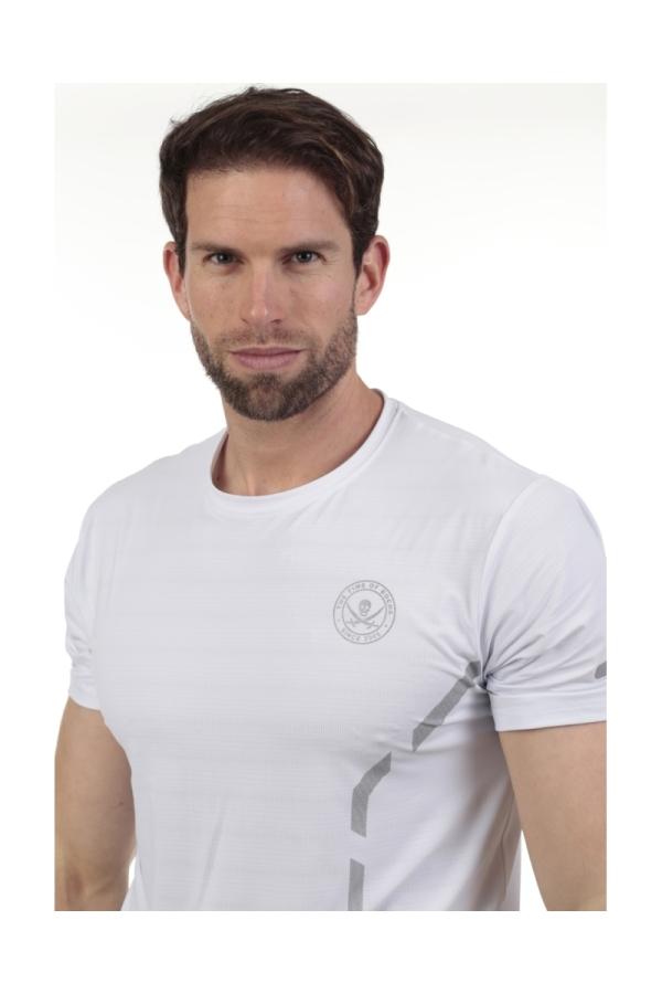 The Time Of Bocha Polo Team Camiseta Padel Hombre The Time Of Bocha QV1CPADEL Blanco