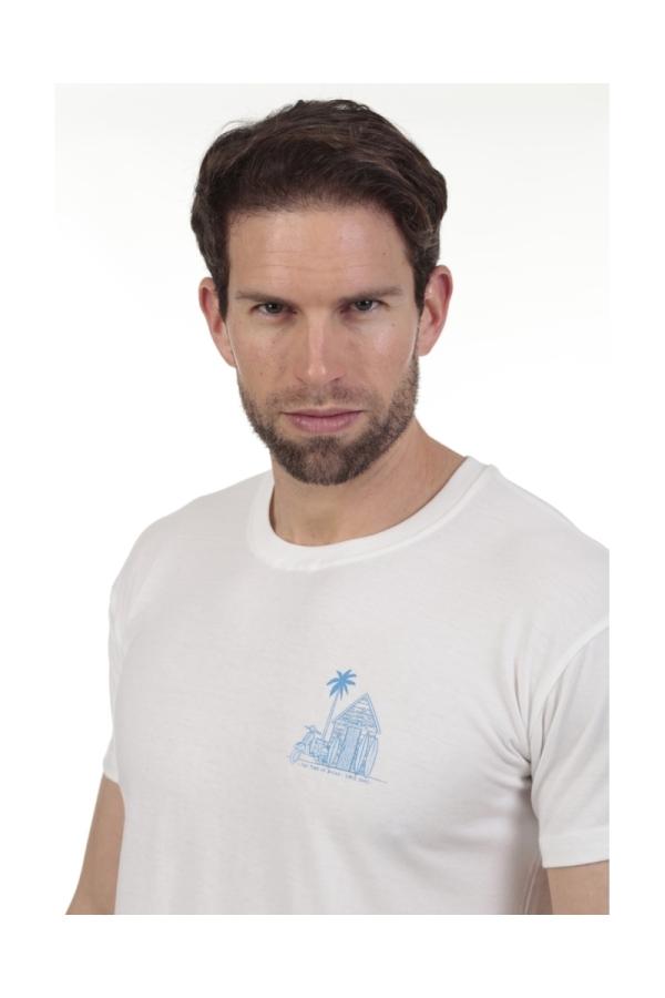 The Time Of Bocha Polo Team Camiseta Paradise Hombre The Time Of Bocha QV1C17 Blanco