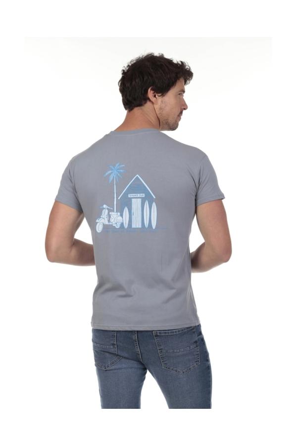 The Time Of Bocha Polo Team Camiseta Paradise Hombre The Time Of Bocha QV1C17 Azul.Vin