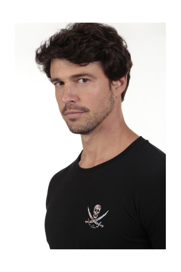 The Time Of Bocha Polo Team Camiseta Patch Bocha Hombre The Time Of Bocha QV1C02 Negro