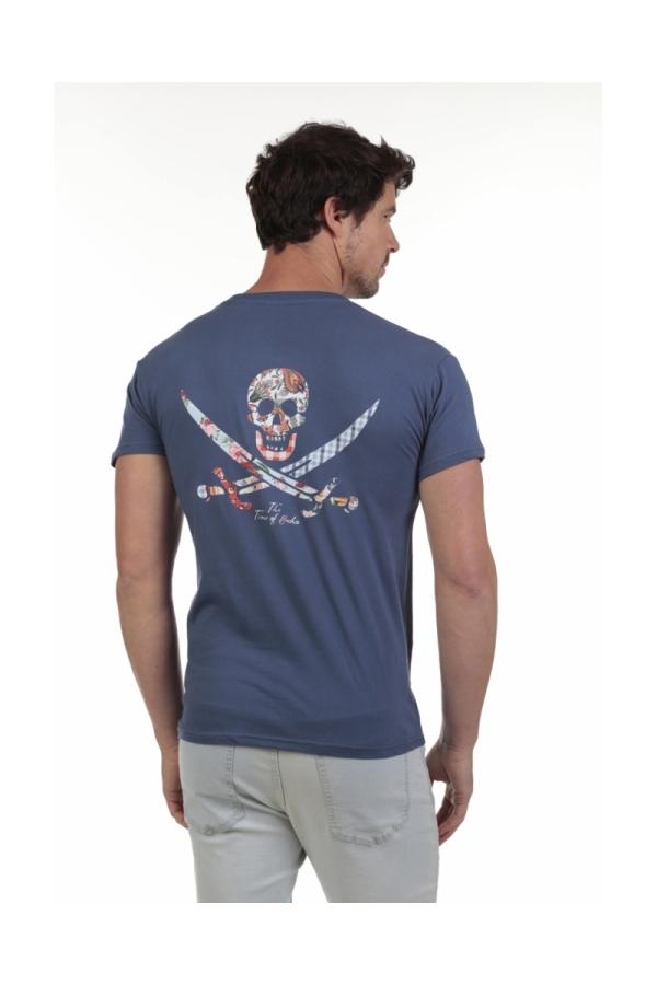 The Time Of Bocha Polo Team Camiseta Patch Bocha Hombre The Time Of Bocha QV1C02 Denim