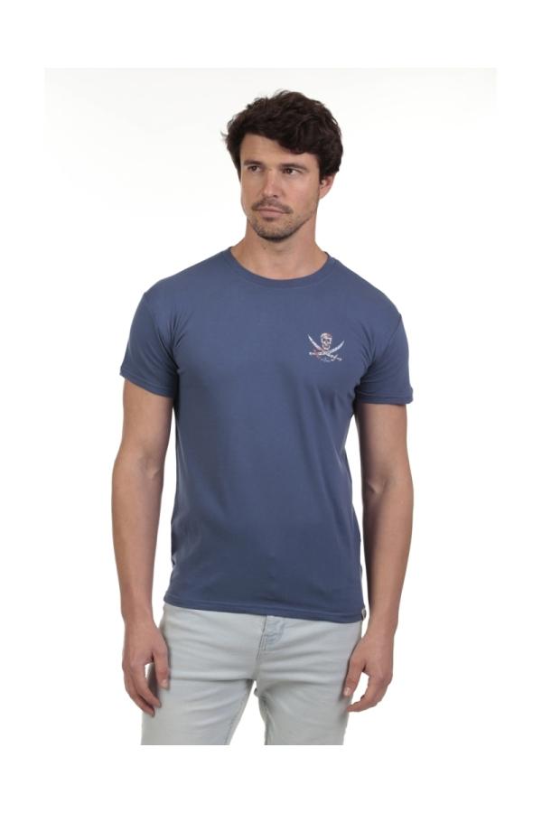 the time of bocha polo team Camiseta Patch Bocha Hombre The Time Of Bocha QV1C02 Denim