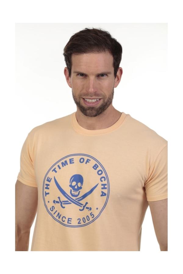 The Time Of Bocha Polo Team Camiseta Pirata Hombre The Time Of Bocha QV1C40 Apricot