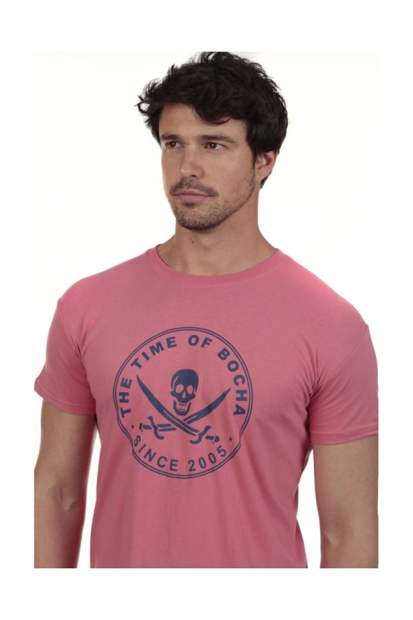 The Time Of Bocha Polo Team Camiseta Pirata Hombre The Time Of Bocha QV1C40 Coral