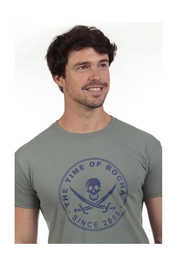 The Time Of Bocha Polo Team Camiseta Pirata Hombre The Time Of Bocha QV1C40 Verde