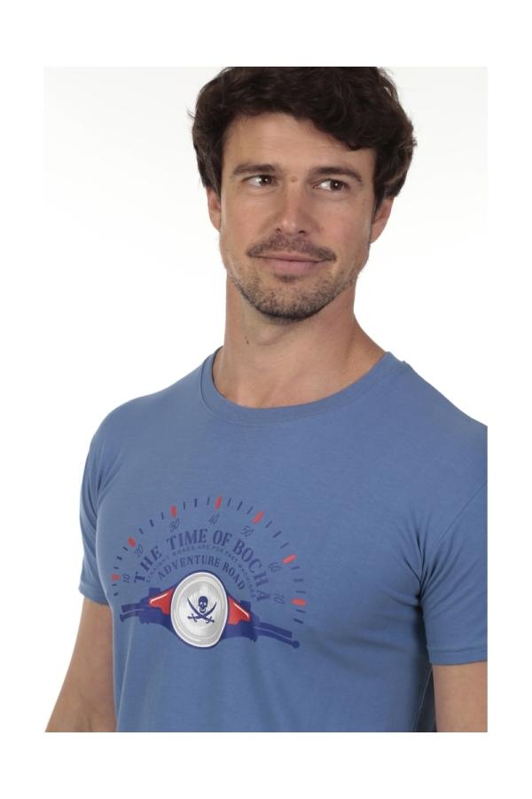 The Time Of Bocha Polo Team Camiseta Road Hombre The Time Of Bocha QV1C18 Azul.Jea