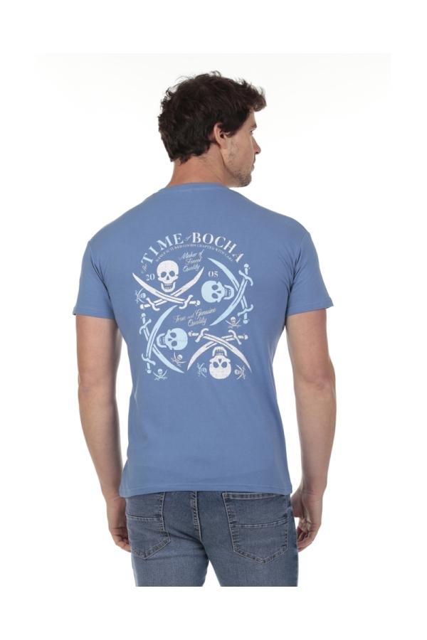 The Time Of Bocha Polo Team Camiseta Time Bocha Hombre The Time Of Bocha QV1C04 Azul.Jea