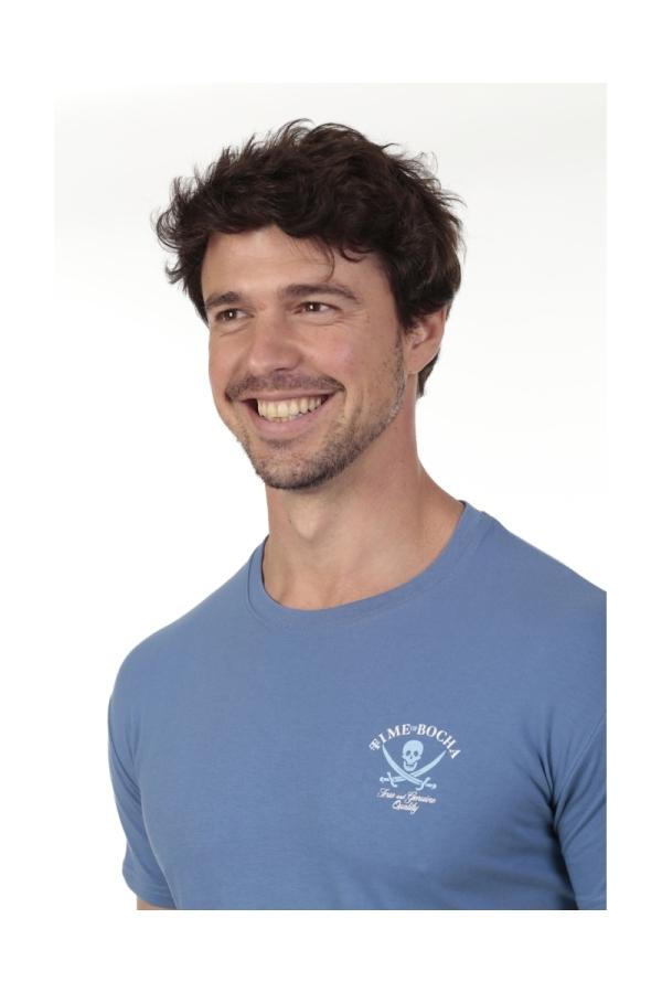 The Time Of Bocha Polo Team Camiseta Time Bocha Hombre The Time Of Bocha QV1C04 Azul.Jea