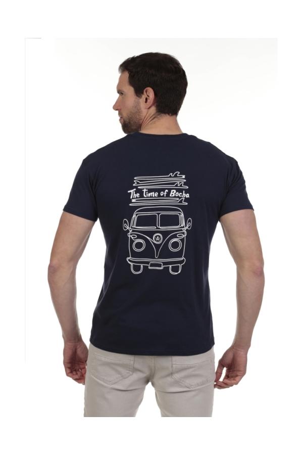 The Time Of Bocha Polo Team Camiseta Van Hombre The Time Of Bocha QV1C13 Marino