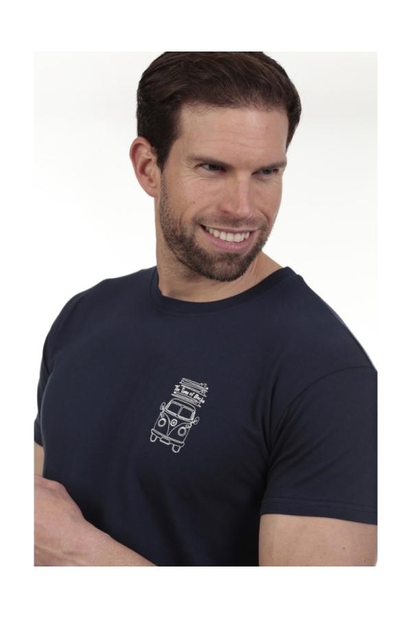 The Time Of Bocha Polo Team Camiseta Van Hombre The Time Of Bocha QV1C13 Marino