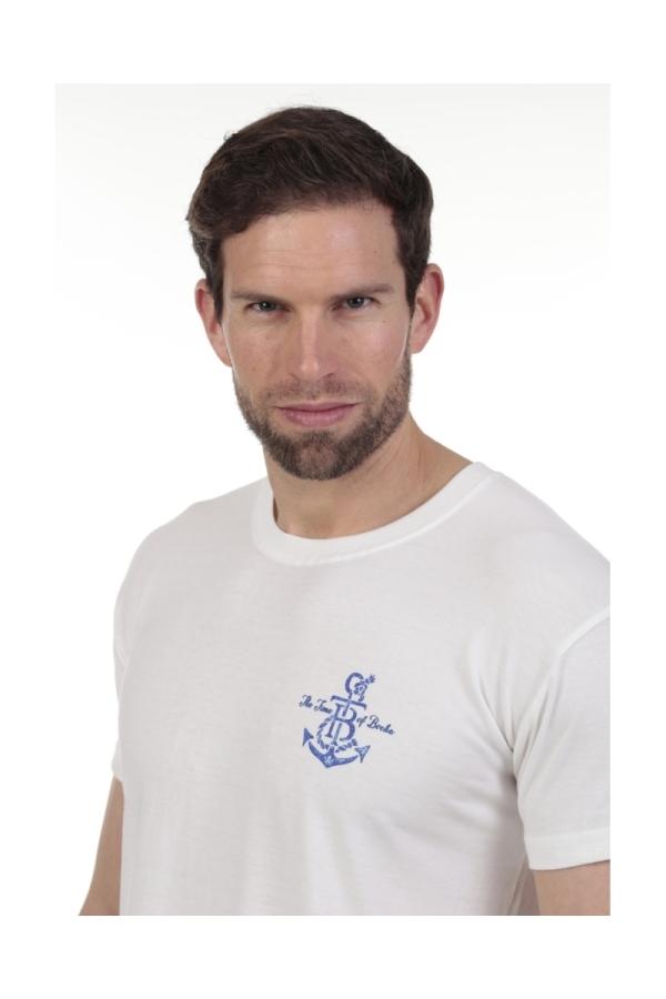 The Time Of Bocha Polo Team Camista Ancla Hombre The Time Of Bocha QV1C24 Blanco