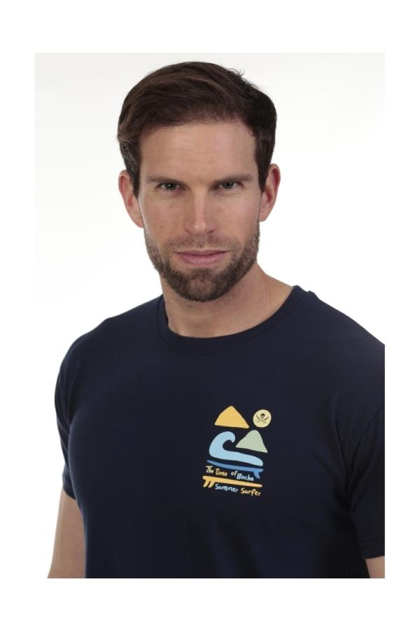 The Time Of Bocha Polo Team Camista Inspiration Hombre The Time Of Bocha QV1C25 Marino