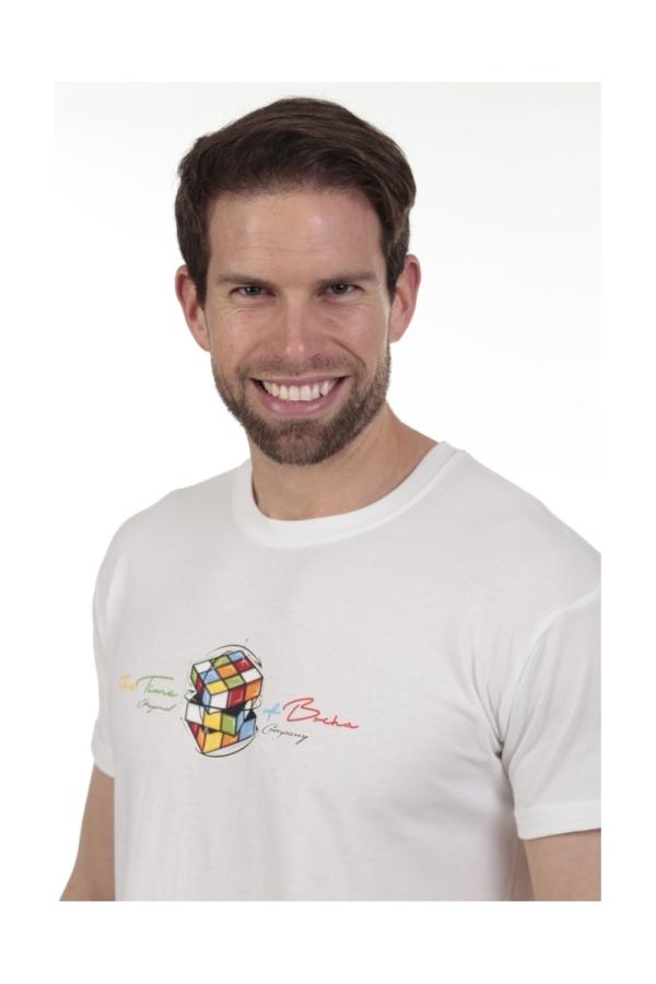 The Time Of Bocha Polo Team Camista Rubik Hombre The Time Of Bocha QV1C27 Blanco