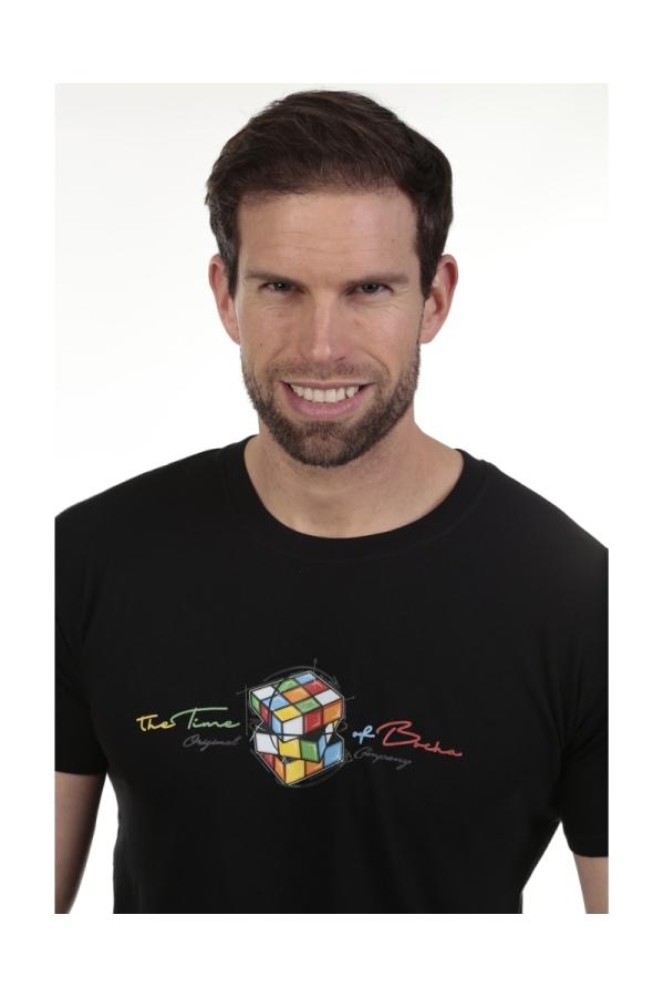 The Time Of Bocha Polo Team Camista Rubik Hombre The Time Of Bocha QV1C27 Negro