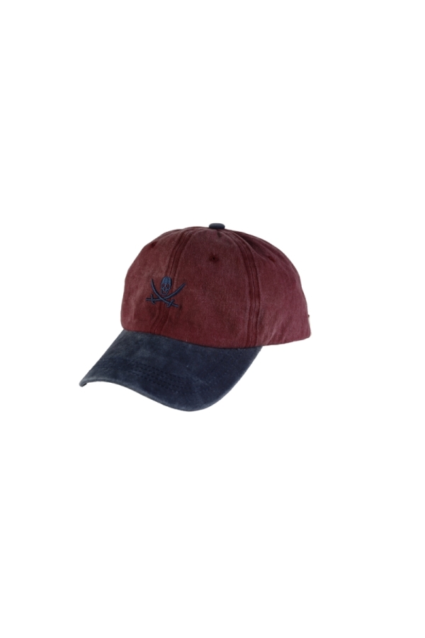 the time of bocha polo team Gorra Algodon Bicolor Ajustable Hombre The Time Of Bocha QV1GBICO Marino - Rojo