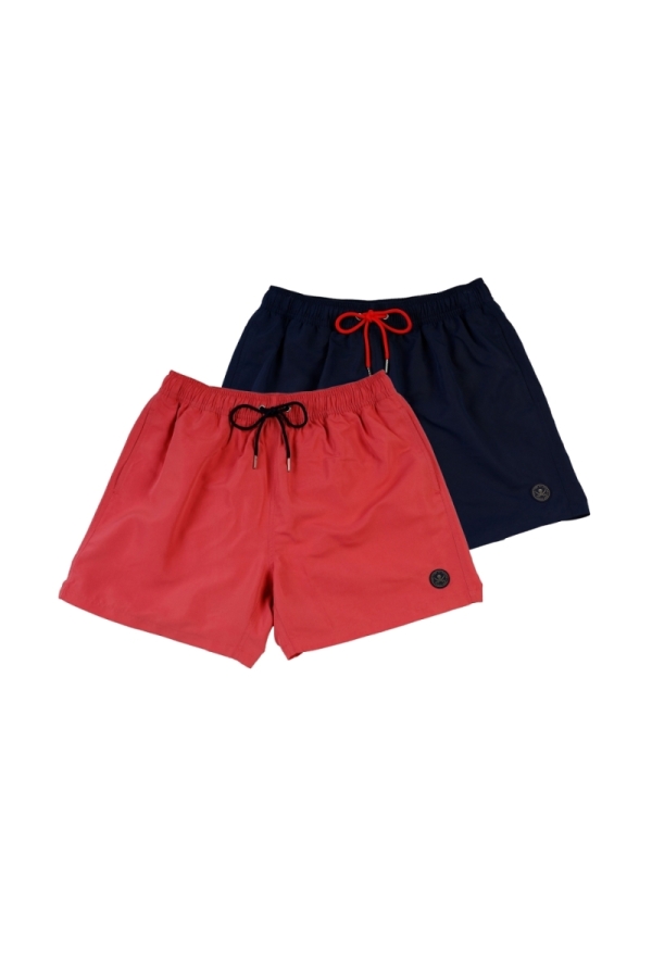 the time of bocha polo team Pack 2 Bañadores Hombre The Time Of Bocha QV1PK.SP Marino-Coral