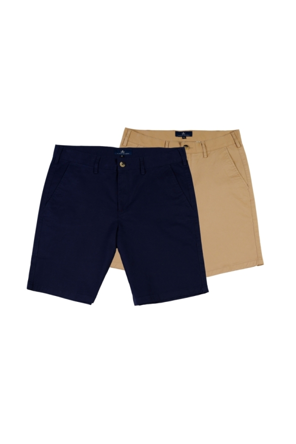 the time of bocha polo team Pack 2 Bermudas Hombre The Time Of Bocha QV1PK.BER Camel-Marino