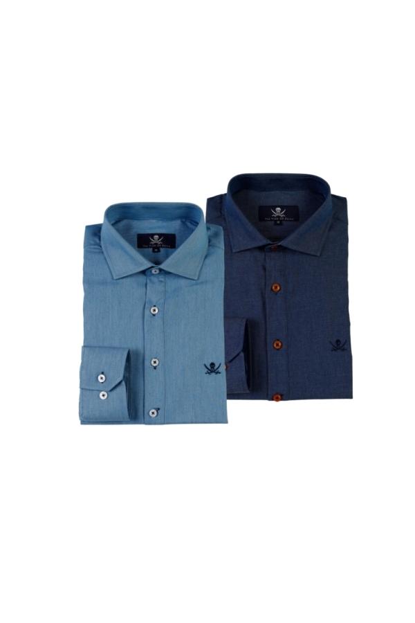 the time of bocha polo team Pack 2 Camisas Poleras Jeans Hombre The Time Of Bocha QV1PK.CS 502-503