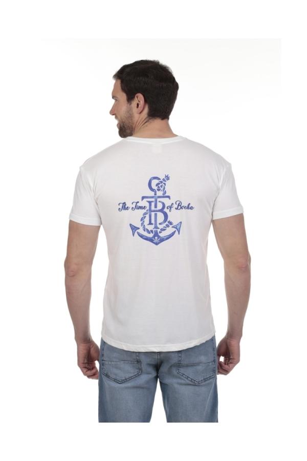 The Time Of Bocha Polo Team Pack 2 Camisetas Hombre The Time Of Bocha QV1PK.CM Blanco-Marino