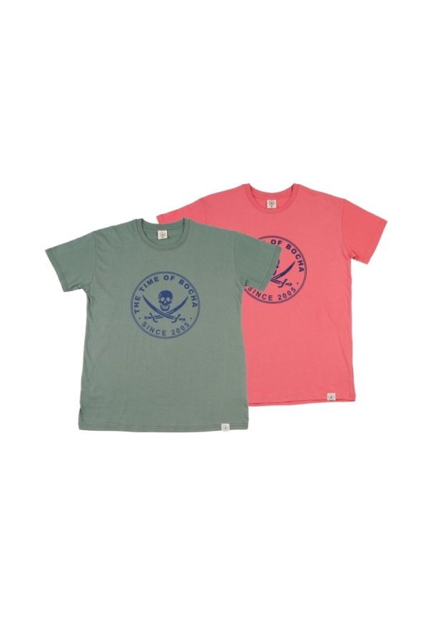 the time of bocha polo team Pack 2 Camisetas Hombre The Time Of Bocha QV1PK.CM Verde-Coral