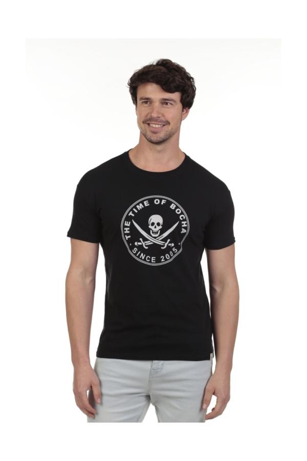 The Time Of Bocha Polo Team Pack 2 Camisetas Hombre The Time Of Bocha QV1PK.CM Negro-Azul.Jea