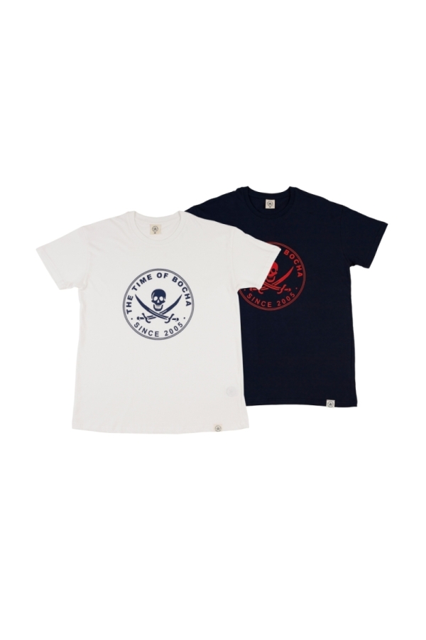 the time of bocha polo team Pack 2 Camisetas Hombre The Time Of Bocha QV1PK.CM Blanco-Marino