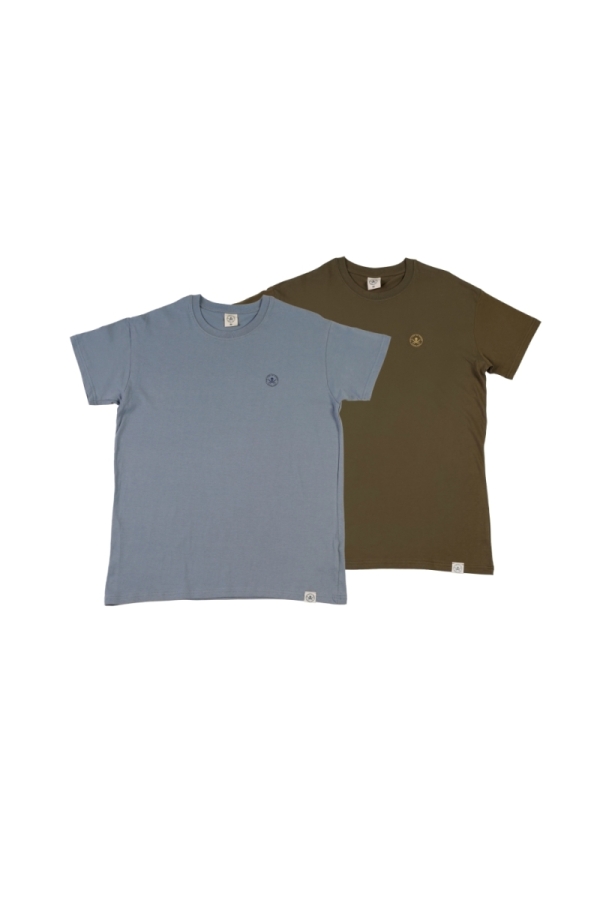 the time of bocha polo team Pack 2 Camisetas Hombre The Time Of Bocha QV1PK.CM Azul.Vin-Kaki