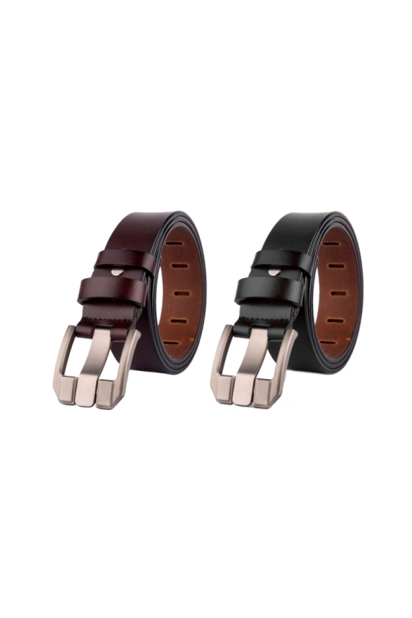 the time of bocha polo team Pack 2 Cinturones Piel Hombre The Time Of Bocha QV1PK.CINT Marron-Negro