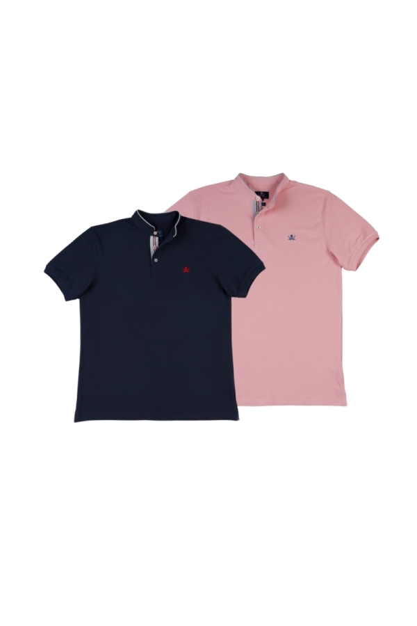 the time of bocha polo team Pack 2 Polos Mao Hombre The Time Of Bocha QV1PK.PL Marino-Rosa