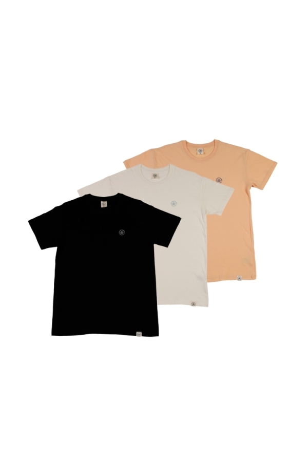 the time of bocha polo team Pack 3 Camisetas Hombre The Time Of Bocha QV1PK.CM Negro-Apricot-Bl.Vinta