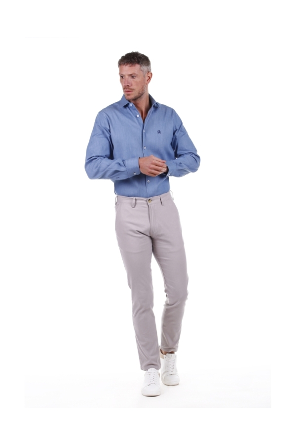 The Time Of Bocha Polo Team Pantalón Chino Hombre The Time Of Bocha QV1PCHINO Plomo