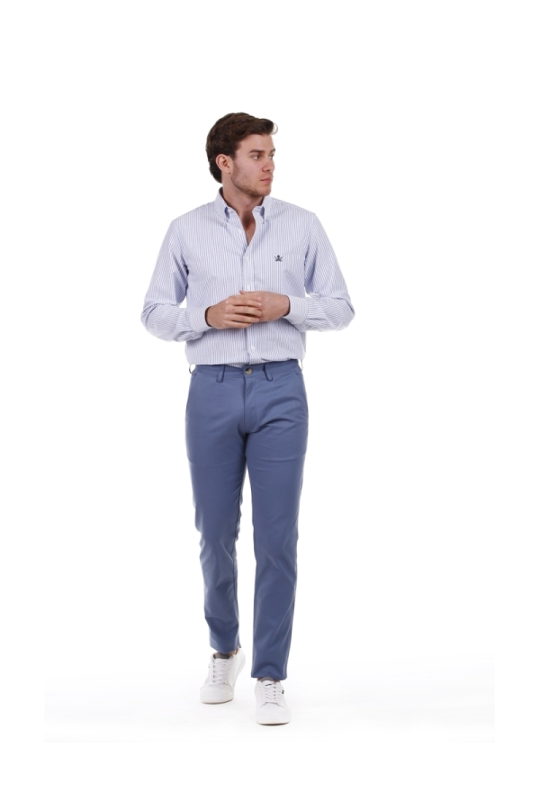 The Time Of Bocha Polo Team Pantalón Chino Hombre The Time Of Bocha QV1PCHINO Indigo