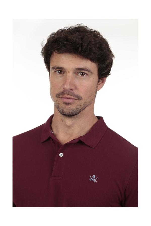 The Time Of Bocha Polo Team Polo Basico Hombre The Time Of Bocha QV1PBASICO Burdeos